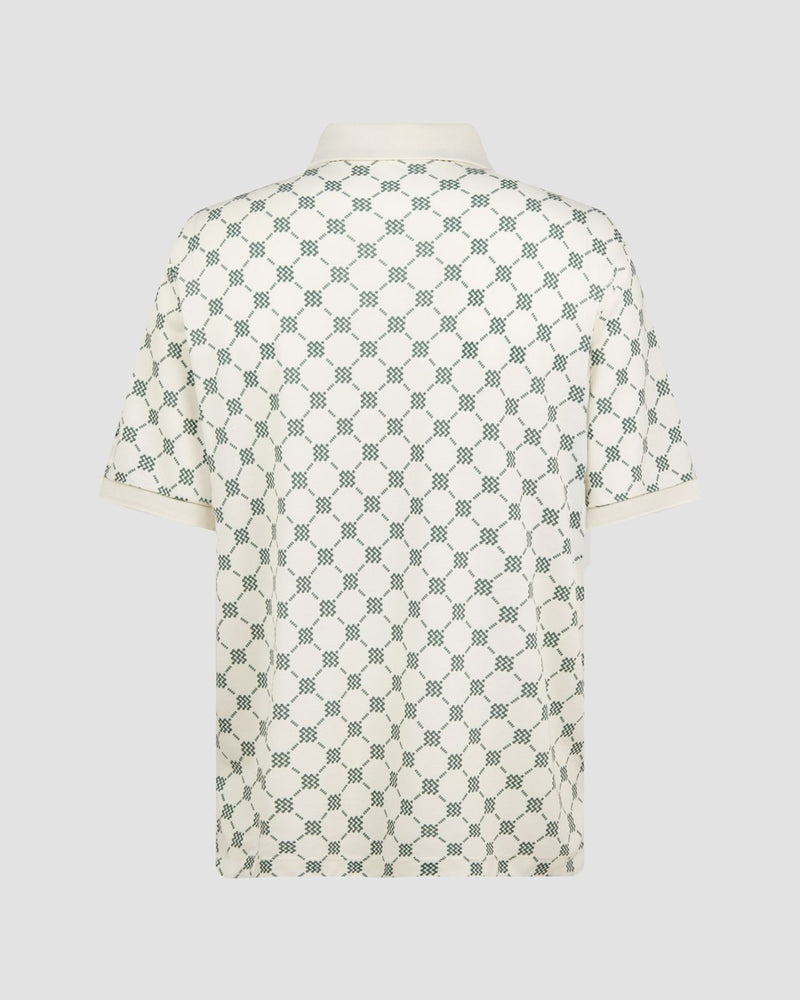 GOAT Pique Polo Monogram Pebble