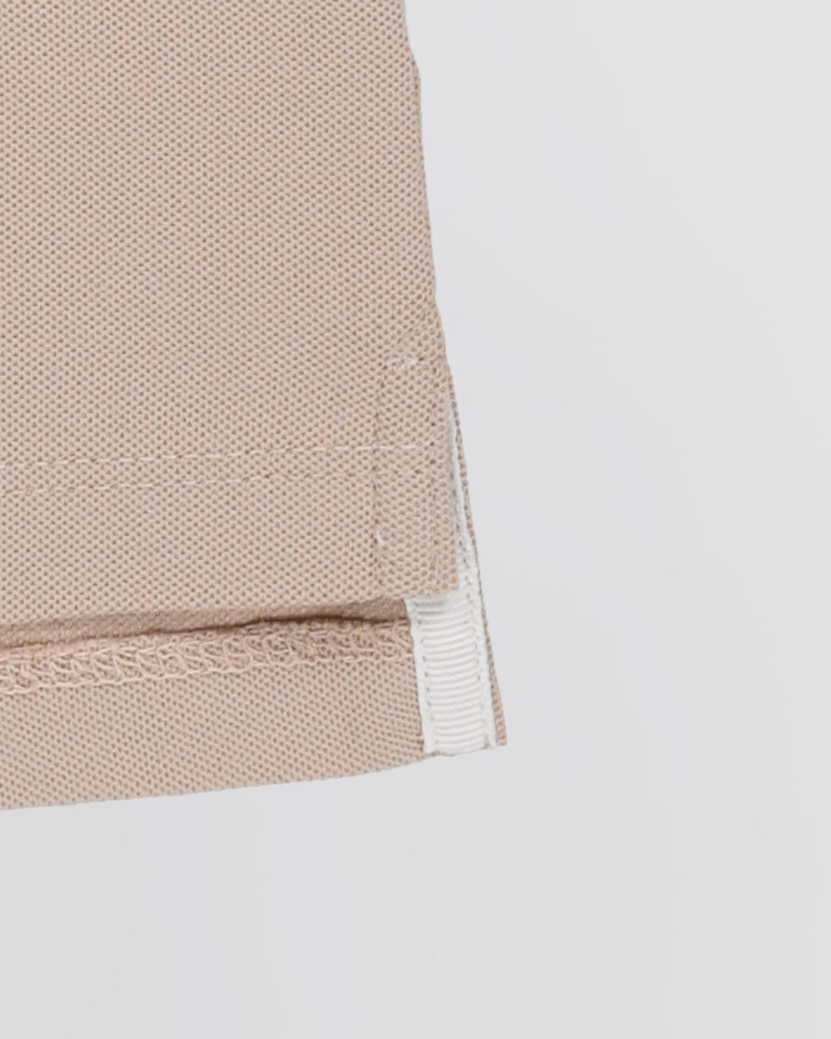 Womens Preppy Pique Puff Sleeve Polo Tan/Chocolate