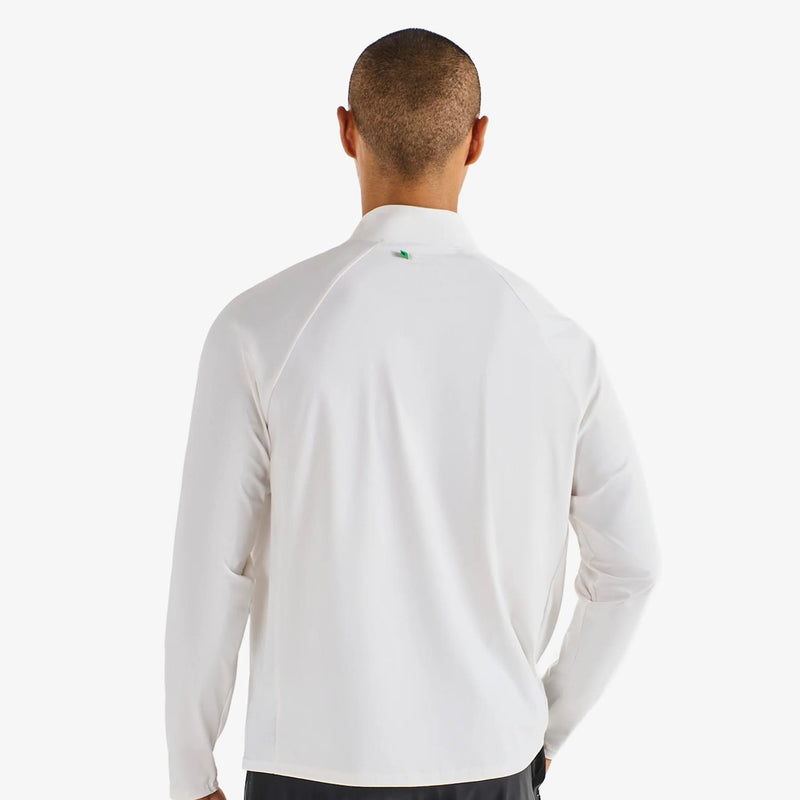 Performance Raglan Quarter Zip White