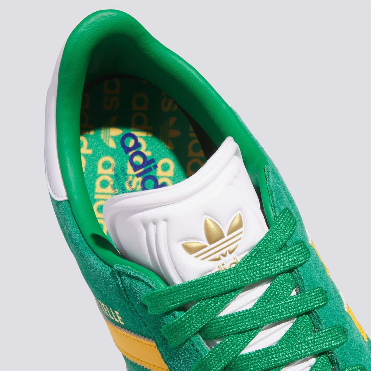 Gazelle Spikeless Golf Shoes Green/Crew Yellow/Footwear White