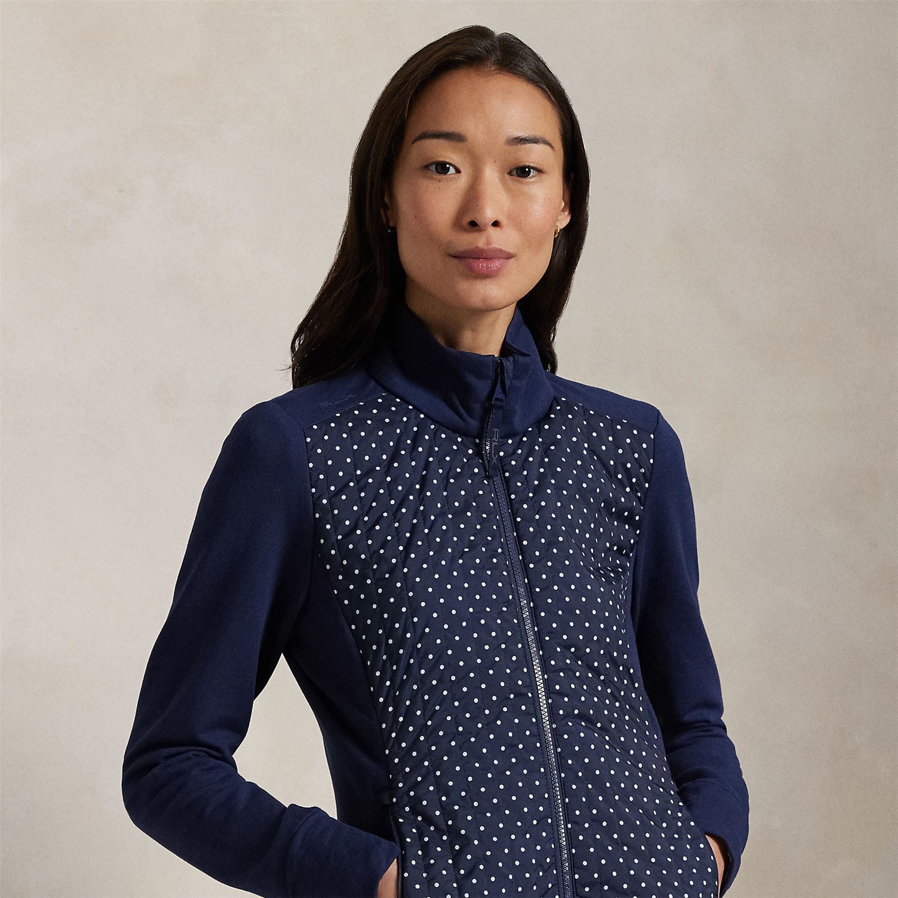Ralph Lauren RLX Full Zip Perforated Wool Jacket Refined