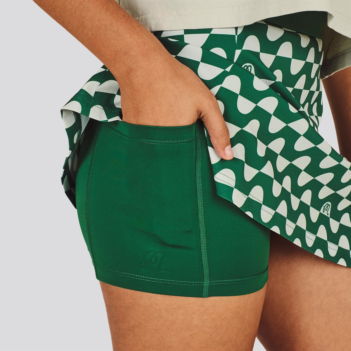Womens Ella Skirt Garden Green/Green Tint