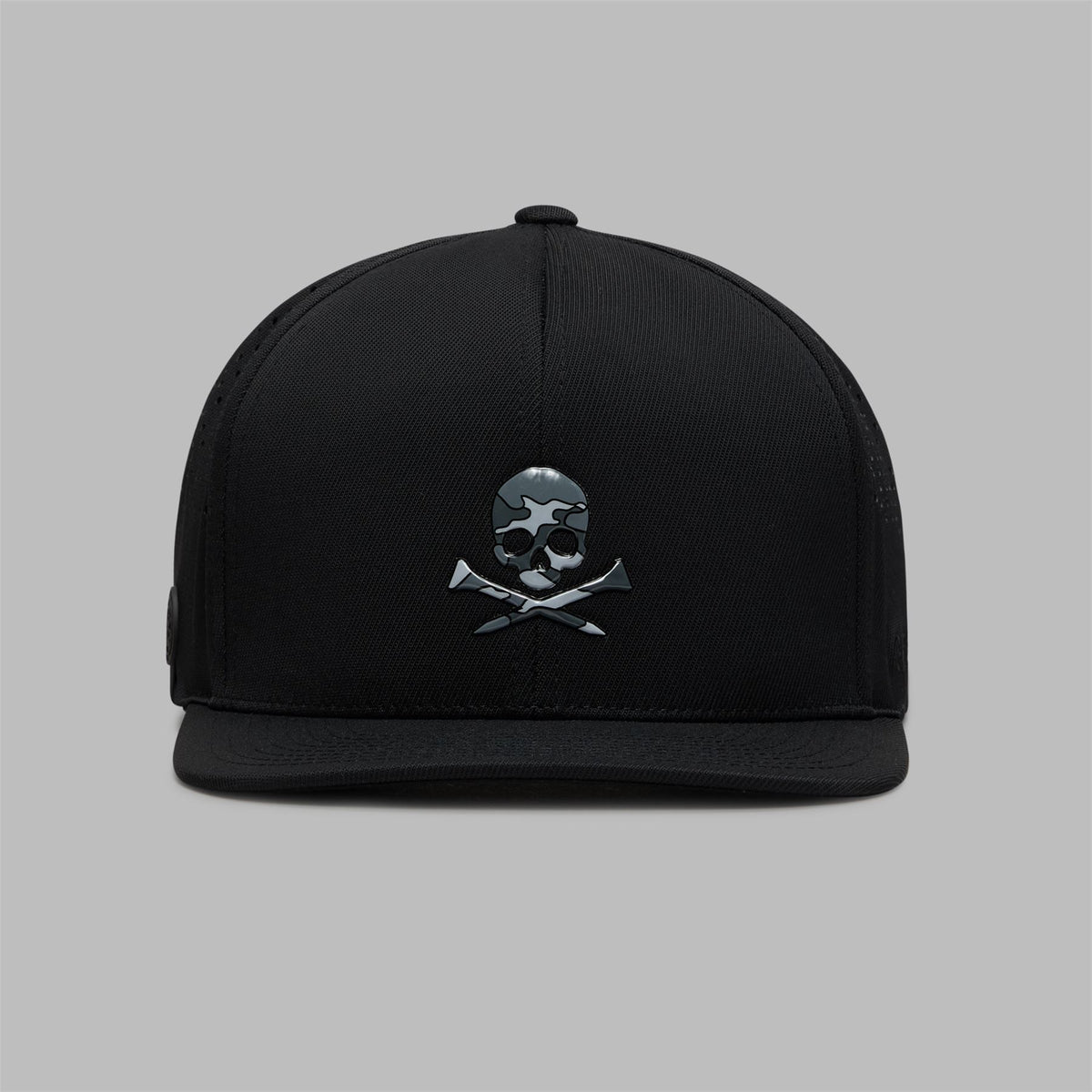 Skull & Tees Perforated Delta 110 Snapback Onyx