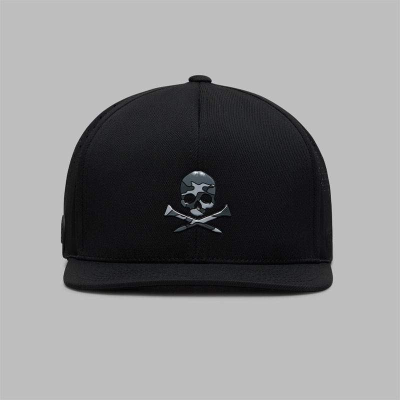 Skull & Tees Perforated Delta 110 Snapback Onyx