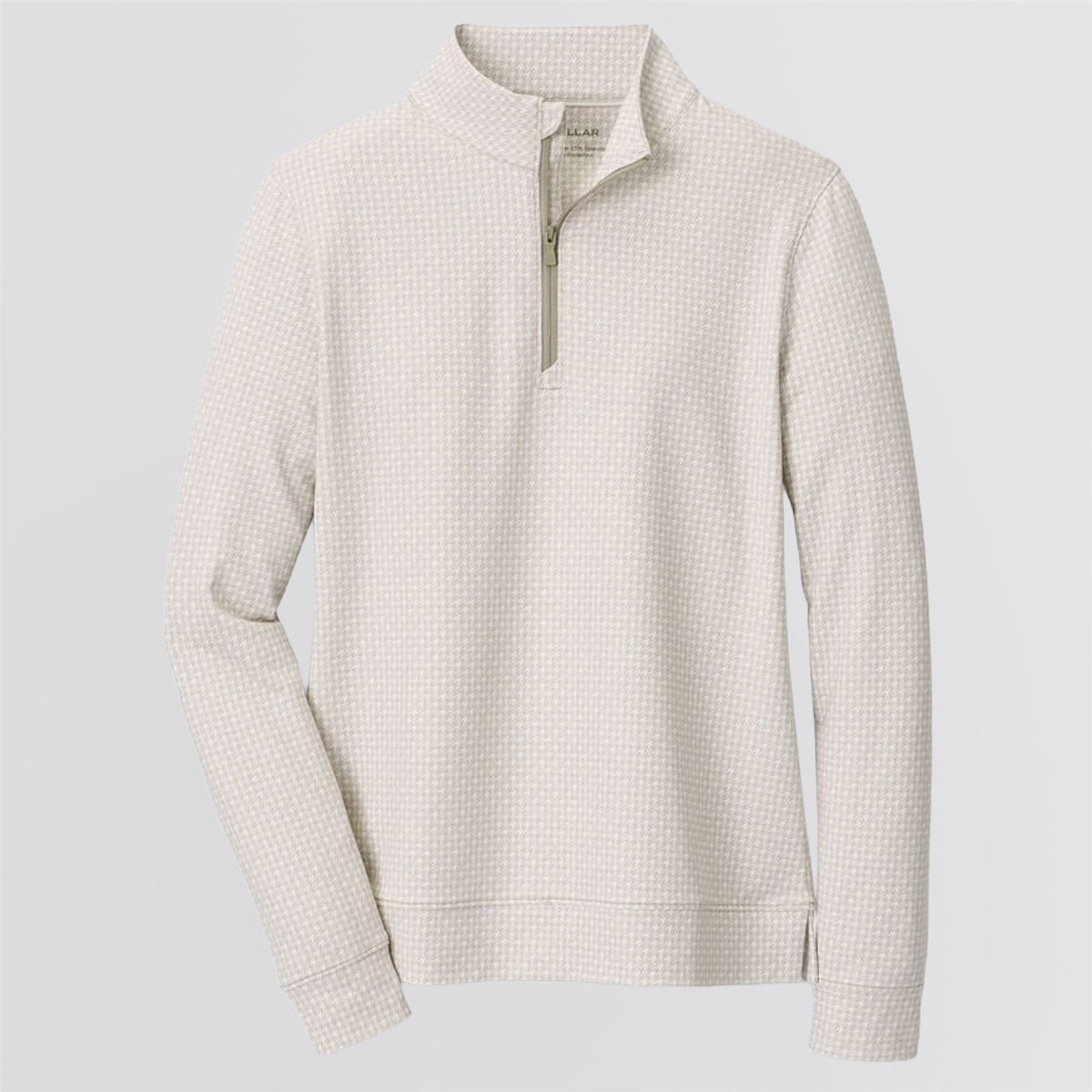 Womens Perth Houndstooth Print Polo Light Elm