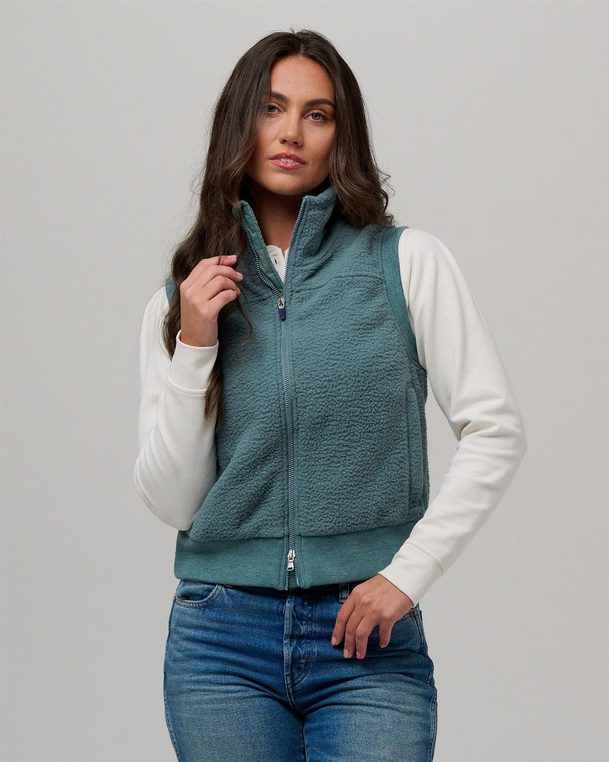 Womens Rowen Vest Agave