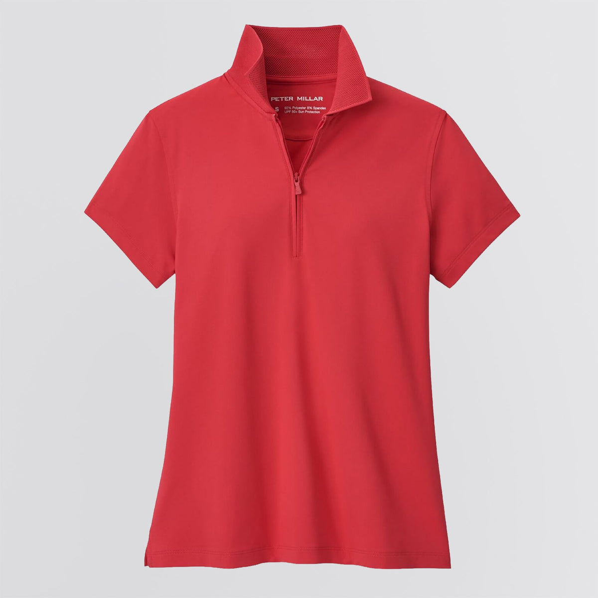 Womens Keswick Zip Neck Polo Calabrian Red