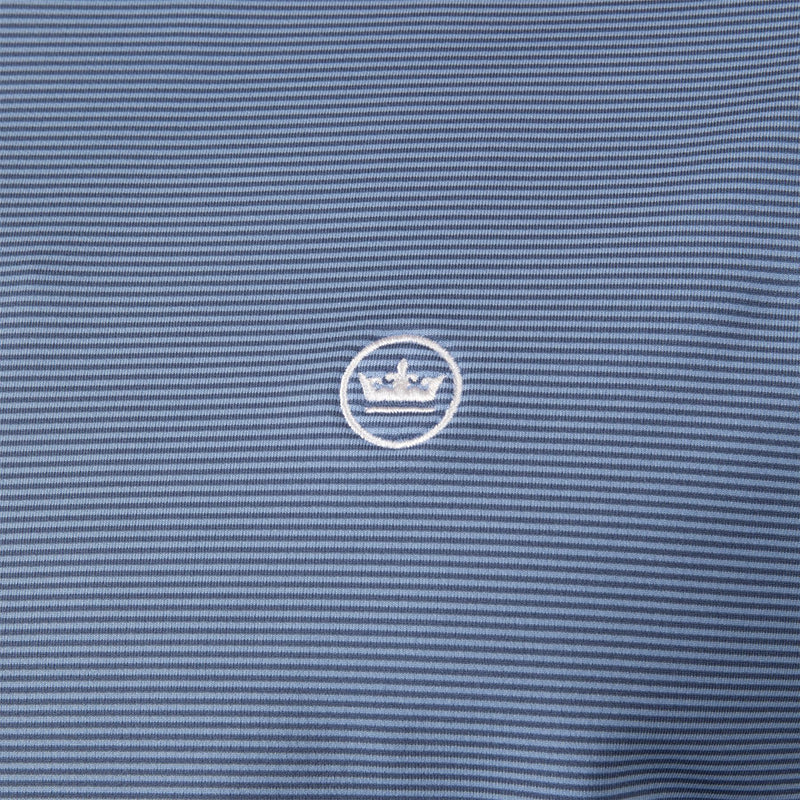 Pine Sugar Stripe Performance hoodie Windsor Blue