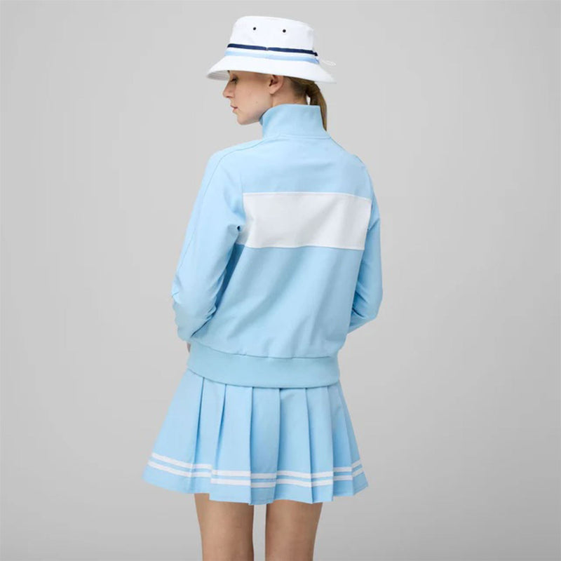 Womens Warm Up Jacket Powder Blue/White