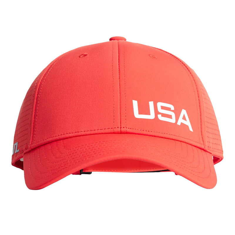 Womens Verity Snapback Cap Flame Scarlet