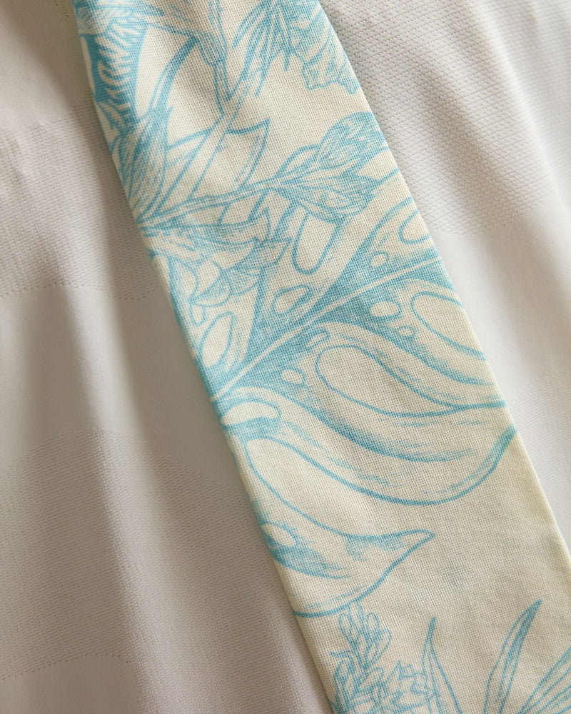 Neck Tie Blue Botanical
