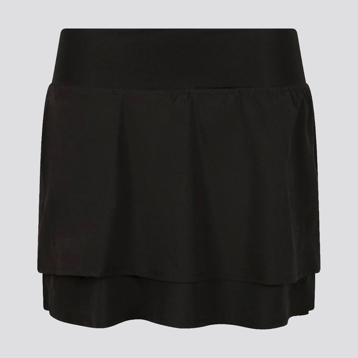Womens Lightweight Woven Skort Black