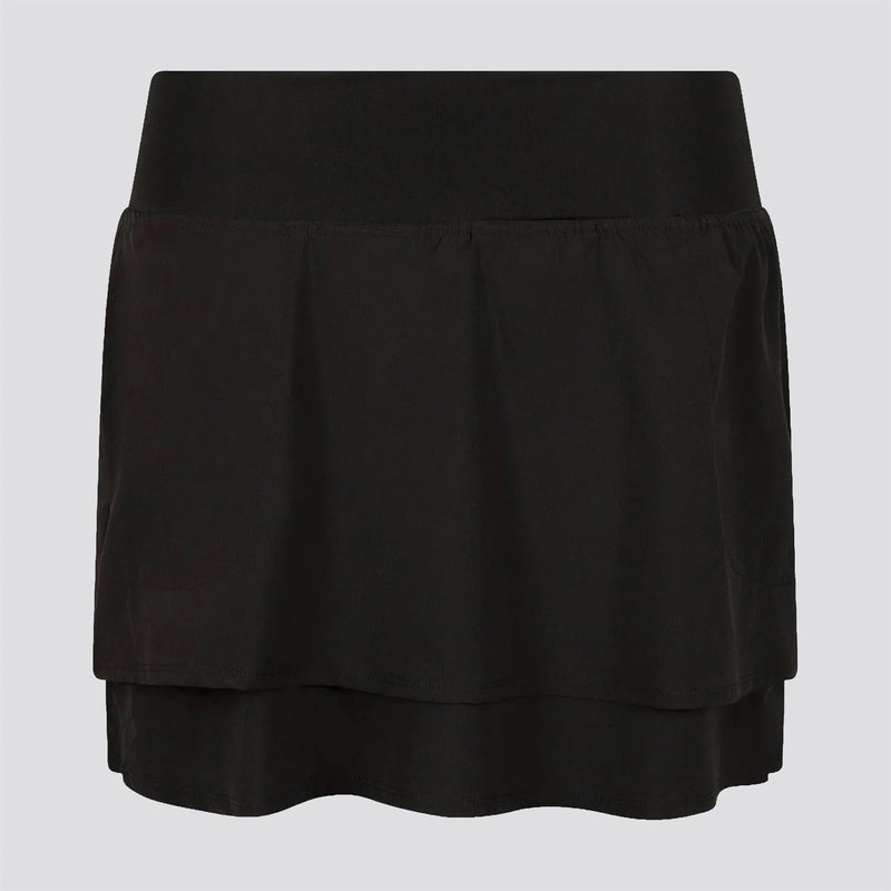 Womens Lightweight Woven Skort Black