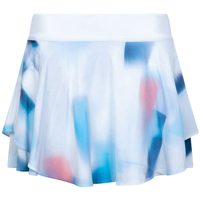 x TRENDYGOLF Womens Court Rival Skirt High Rise 4" Liner Length Baseline Wash Print Multi - SS23