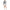 Womens LS Stretch Peached Jersey UV Quarter Zip Pullover Steel Heather/Chic Cream
