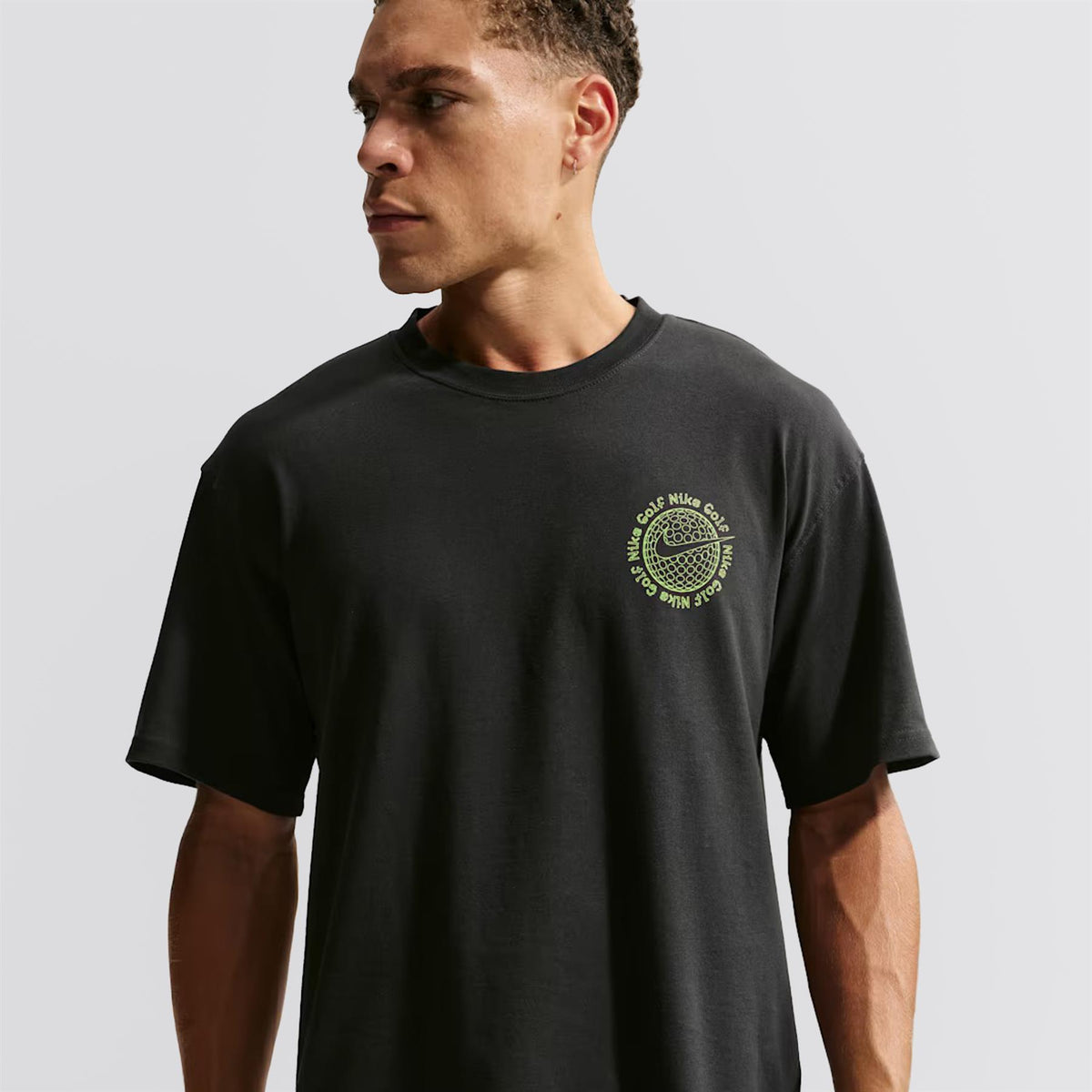 Loose Fit Golf T-Shirt Off Noir