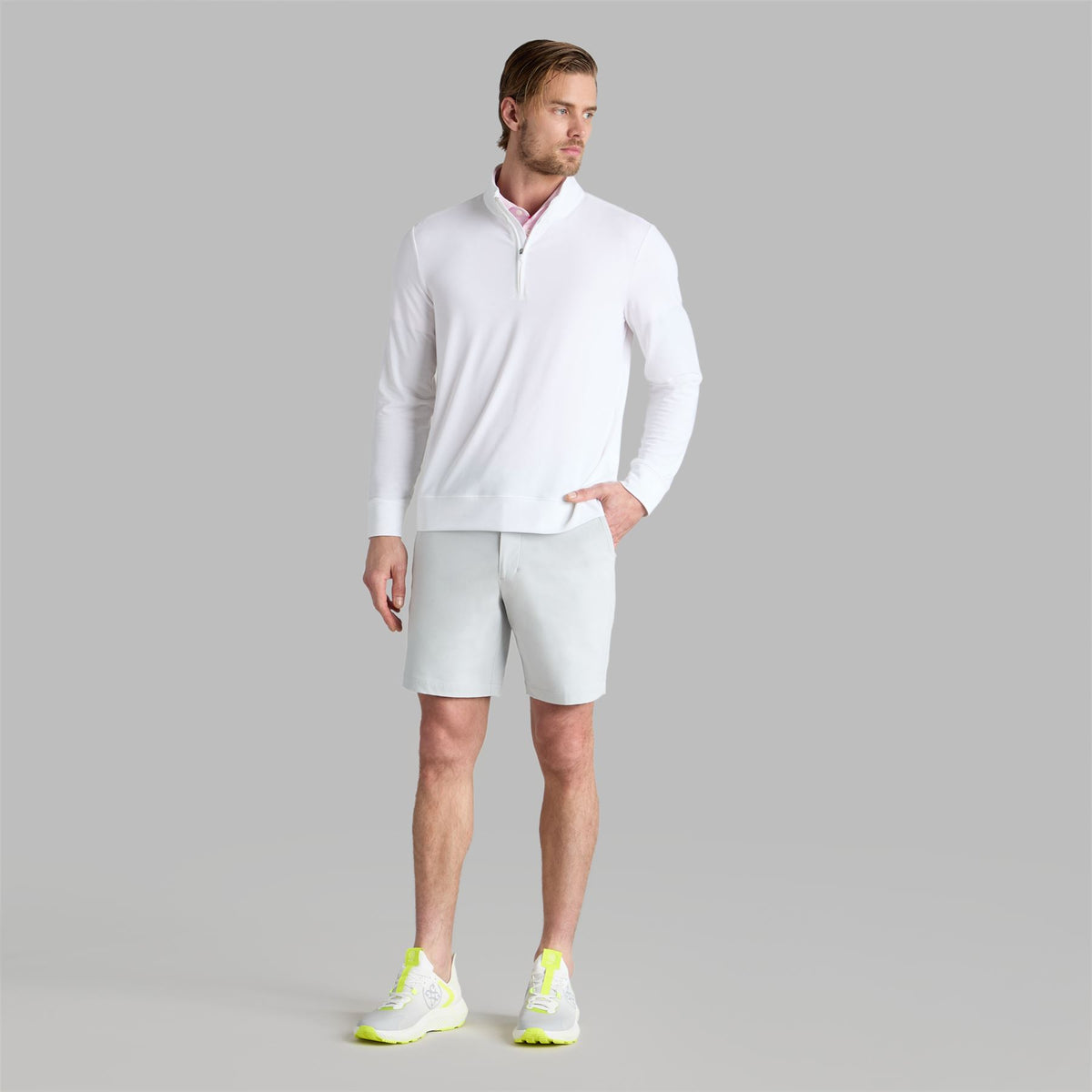 Luxe Mid Quarter Zip Snow