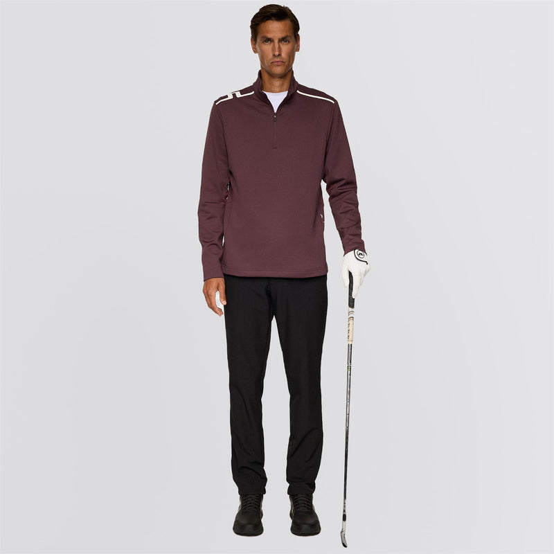 Vinnie Quarter Zip Mid Layer Huckleberry