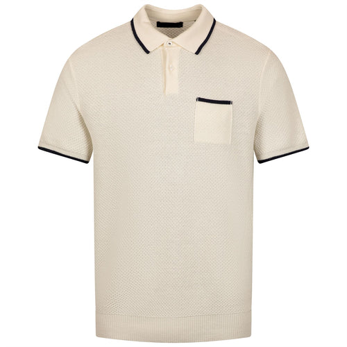 Seneca SS Sweater Polo Dune