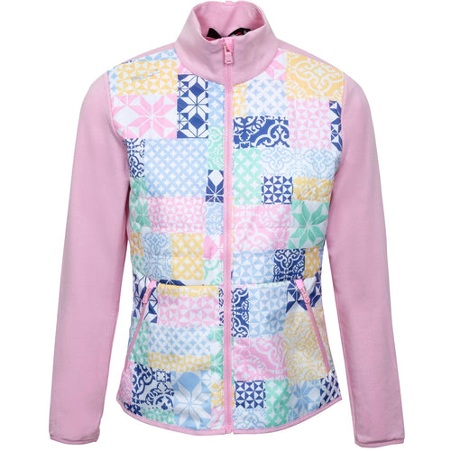 Womens Coolwool Full Zip Pink/Print - SS22