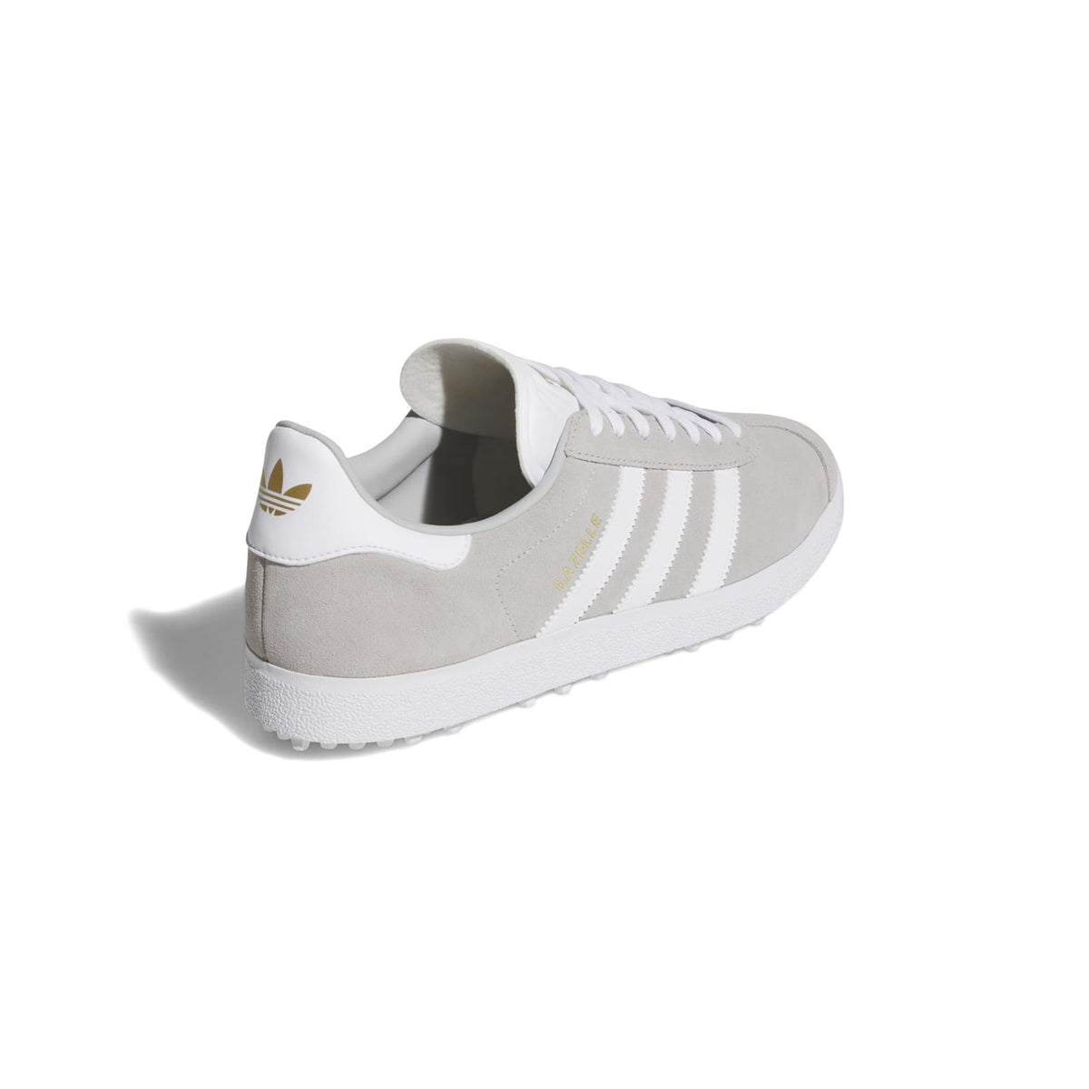 Gazelle Spikeless Golf Shoes Gray/White/Gold