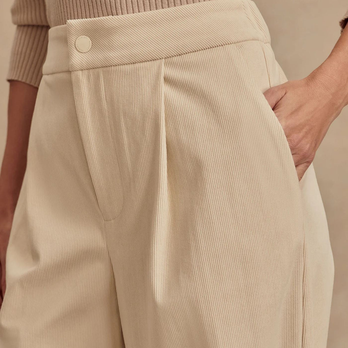 Womens Rocio Wide Leg 29.5 Inch Pants Birch