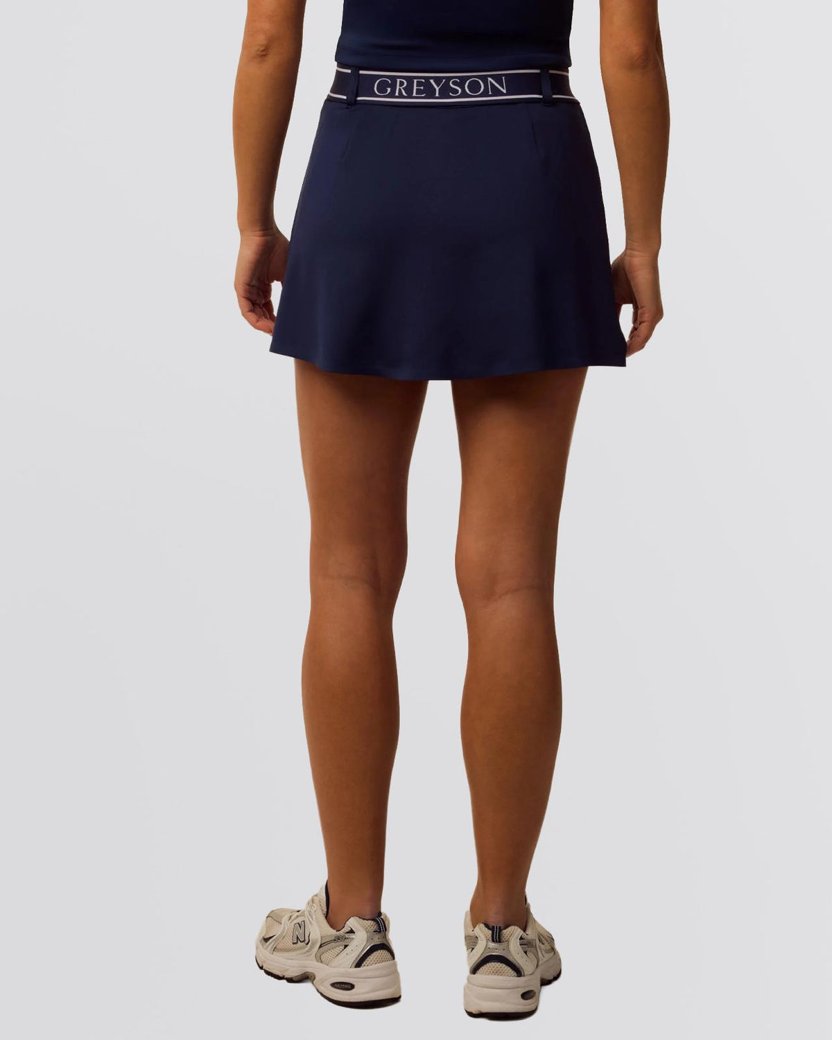 Womens Belted Luna Skirt Maltese Blue
