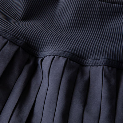 Womens Pleated Performance Skirt Navy