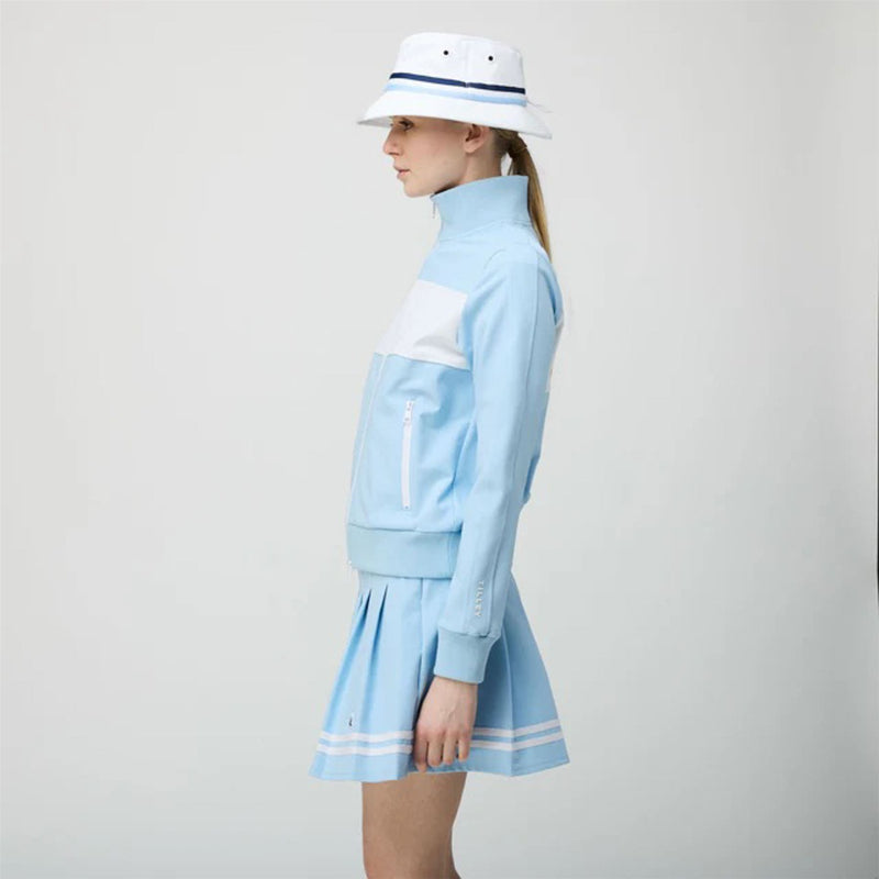 Womens Warm Up Jacket Powder Blue/White