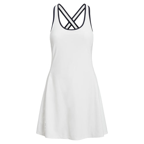 Womens Dry Wick Interlock Tennis Dress Ceramic White - AW23