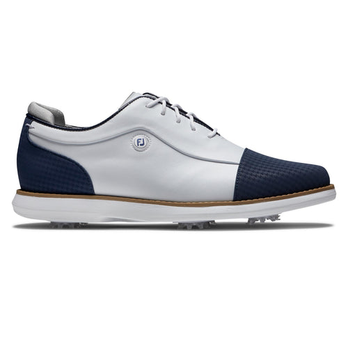 Womens Traditions Golf Shoes White/Navy - 2024