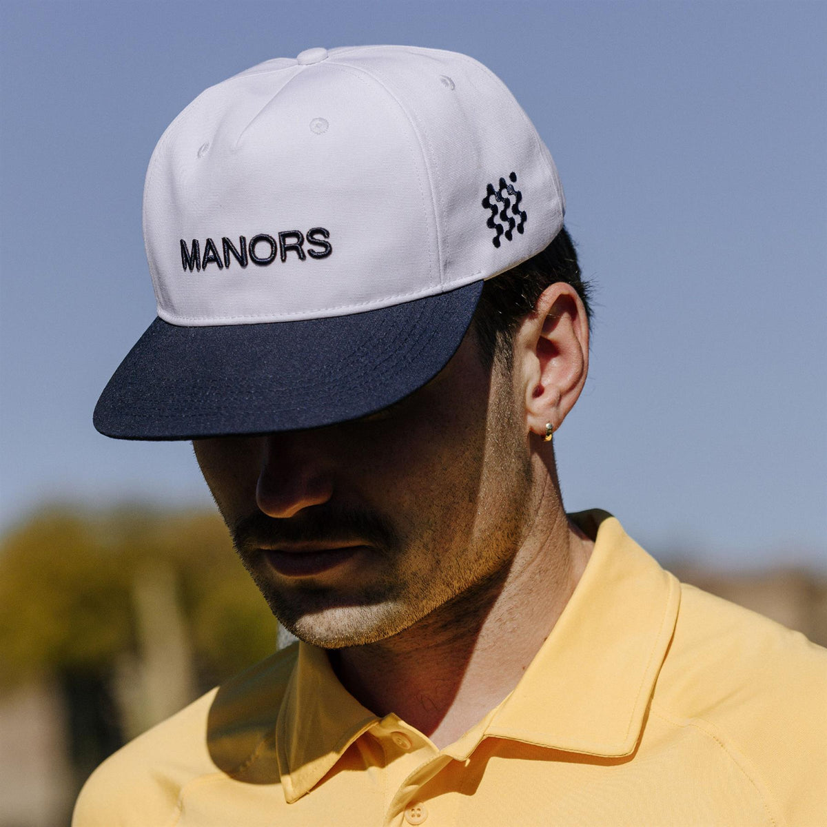 Two Tone Crown Cap White