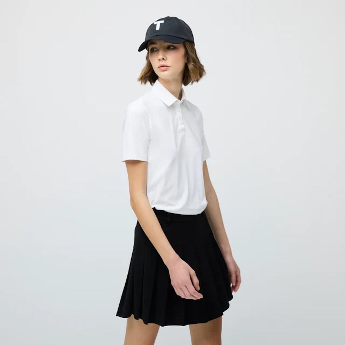 Womens Caddy Polo White