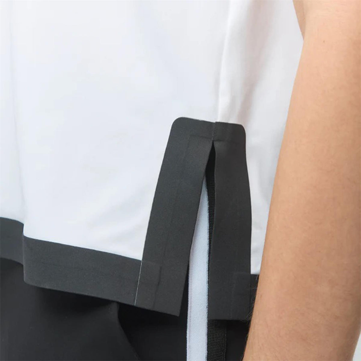 Womens Boxy Polo White/Black