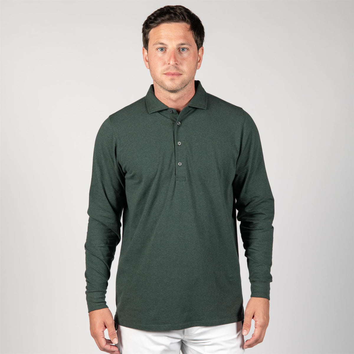 Quinlivan LS Polo Rolling Rock Heather