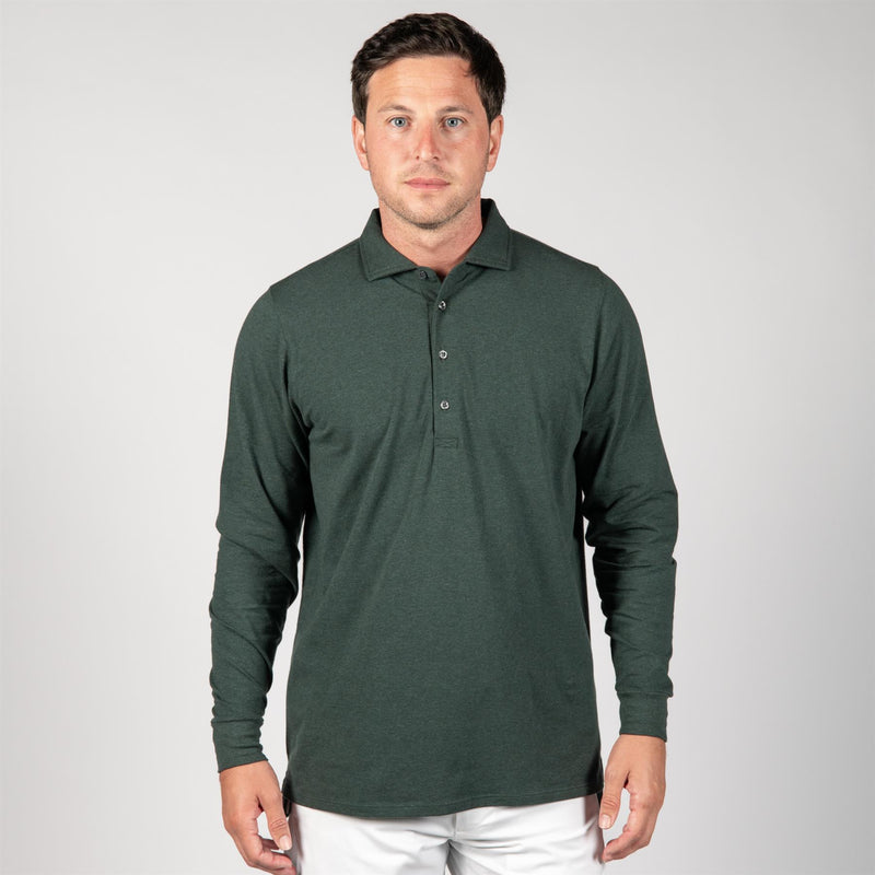 Quinlivan LS Polo Rolling Rock Heather