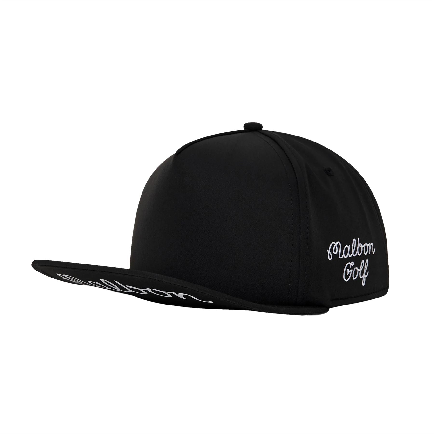 【MALBON GOLF】 [JESPER PARNEVIK] 5 Panel Hat /追跡付 Malbon Golf x Jesper Parnevik 5-Panel Cap Black | TRENDYGOLF USA