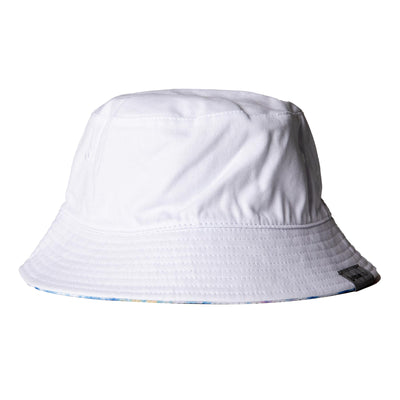 Womens Reversible Printed Bucket Hat White/Blue - SS23