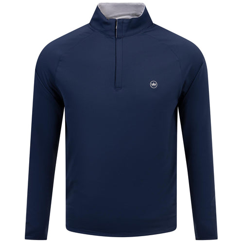 Stealth Performance Quarter Zip Mid Layer Navy