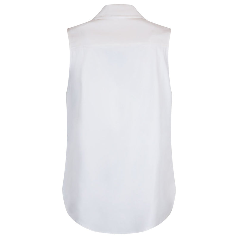 Womens Sleeveless Tux White