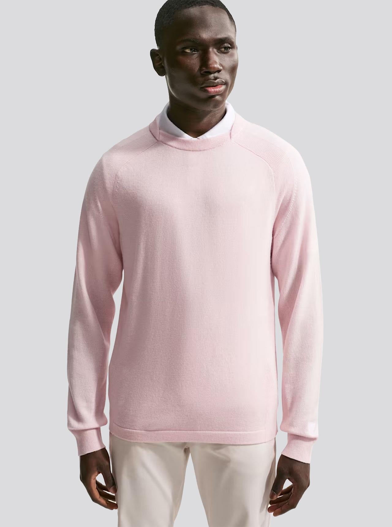 Tailored Performance Crewneck Sweater Pearl Pink/Sail