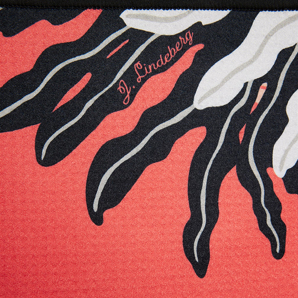 JL Bridge Towel Paradise Monstera Coral