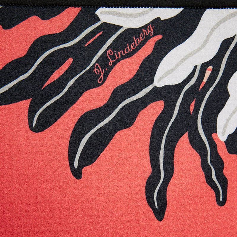 JL Bridge Towel Paradise Monstera Coral