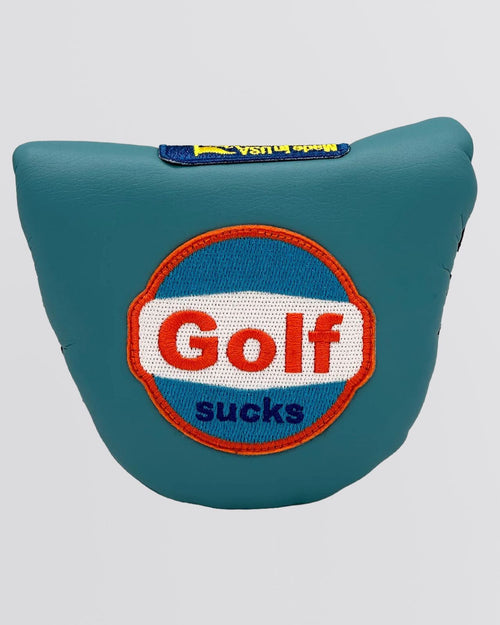 Round Tail U-Leather Mallet Putter Cover Oceanside Blue