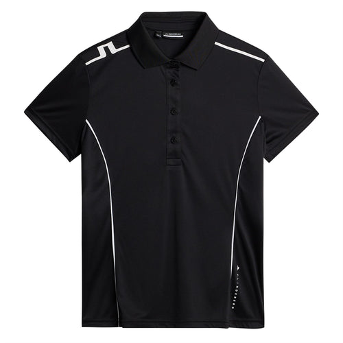 Womens Leyla Biograde Jersey Polo Black - SS25