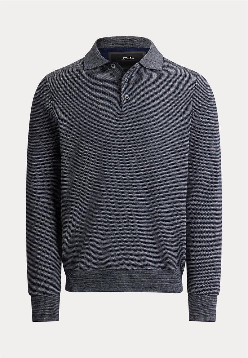 RLX Merino Coolmax Sweater Polo Navy Combo