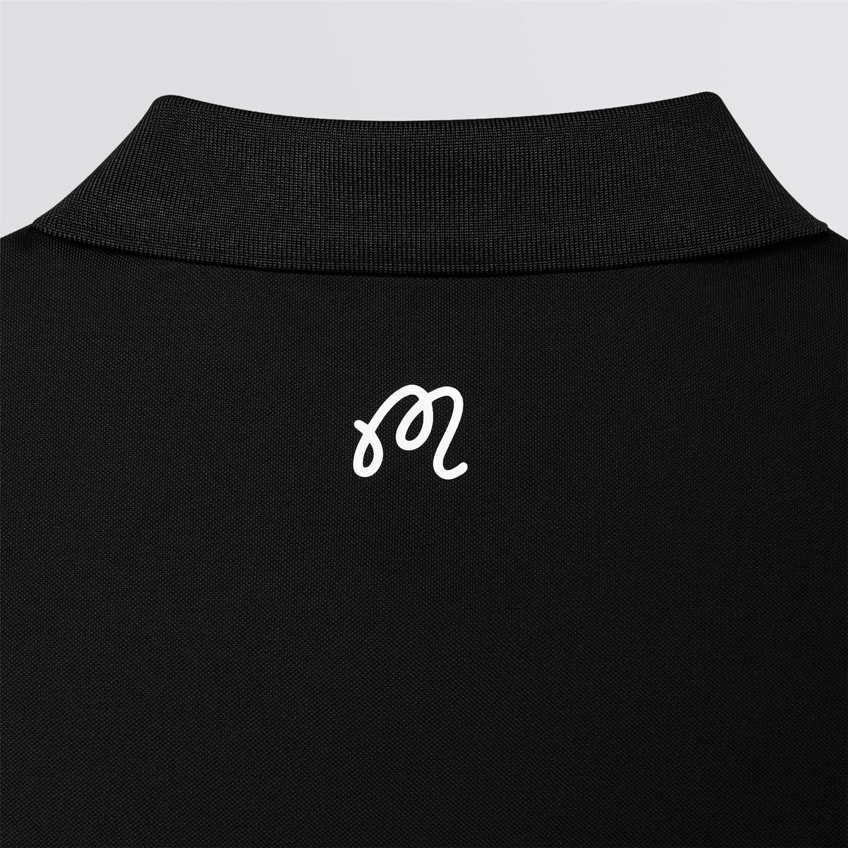 Evergreen Block Placket Polo Black