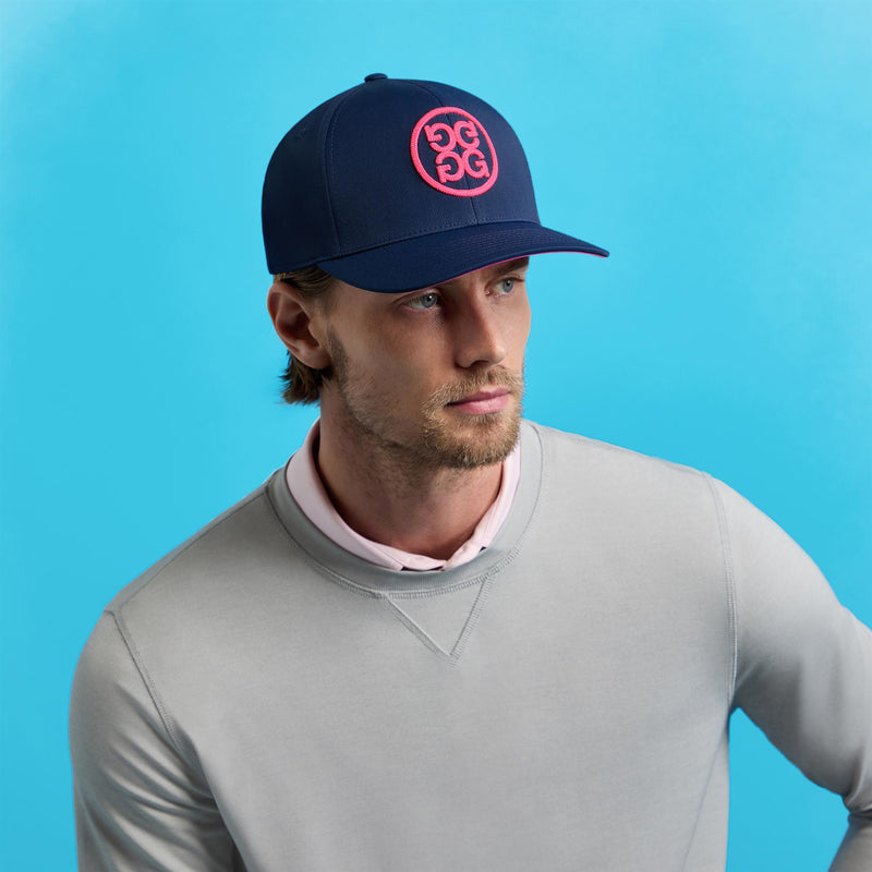 Circle G's Chainstitch 110 Cotton Twill Snapback Twilight/Knockout Pink