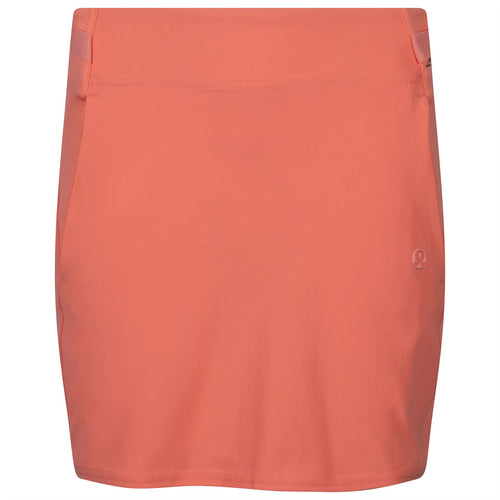 Womens Warpstreme Multi-Pocket High Rise Golf Skirt 4 Inch Sunny Coral - SS23