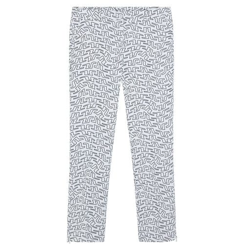 Womens Pia Print Pants White Outline - SS23